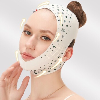 Διαπνέον V Face Band μάγουλο Lift Up Face Thin Mask Reduce Double Chin Shaping Bandage Αντιρυτιδικό λουρί αδυνατίσματος προσώπου