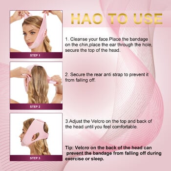 Διπλό Chin Reducer Face Lift Tape Eliminator Shaper Slimmer Slimming σειρά V Lifting Mask Chin Strap για γυναίκες