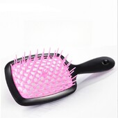 Nauji platūs dantys, oro pagalvėlės šukos, išvalančios plaukų šepetėlis, susivėlusių plaukų šukos tuščiavidurės masažo šukos Kirpyklos formavimo įrankiai