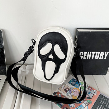 Halloween Funny Lovely Devil Ghost Bag Vintage τσάντα ώμου Γυναικείες τσάντες Δερμάτινο πορτοφόλι με φερμουάρ PU Τσάντες γυναικείες τσάντες χιαστί