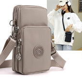 Nová dámska taška na mobilný telefón, nylonová taška na mobilný telefón, peňaženka na mince, popruh, taška cez rameno, malá crossbody taška pre ženy, peňaženka, cestovná kabelka