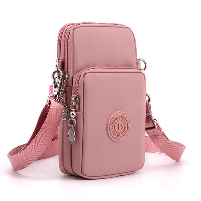 Nová dámska taška na mobilný telefón, nylonová taška na mobilný telefón, peňaženka na mince, popruh, taška cez rameno, malá crossbody taška pre ženy, peňaženka, cestovná kabelka