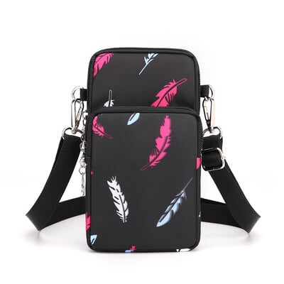Nová dámska taška na mobilný telefón, nylonová taška na mobilný telefón, peňaženka na mince, popruh, taška cez rameno, malá crossbody taška pre ženy, peňaženka, cestovná kabelka