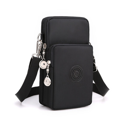 Nová dámska taška na mobilný telefón, nylonová taška na mobilný telefón, peňaženka na mince, popruh, taška cez rameno, malá crossbody taška pre ženy, peňaženka, cestovná kabelka
