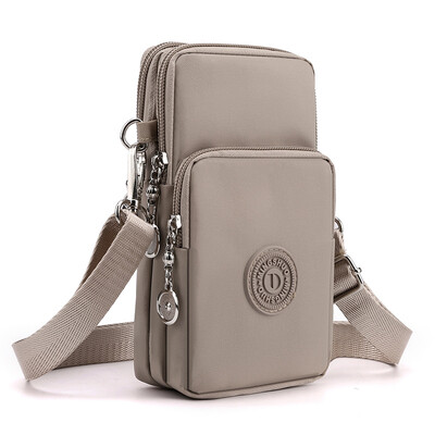 Nová dámska taška na mobilný telefón, nylonová taška na mobilný telefón, peňaženka na mince, popruh, taška cez rameno, malá crossbody taška pre ženy, peňaženka, cestovná kabelka