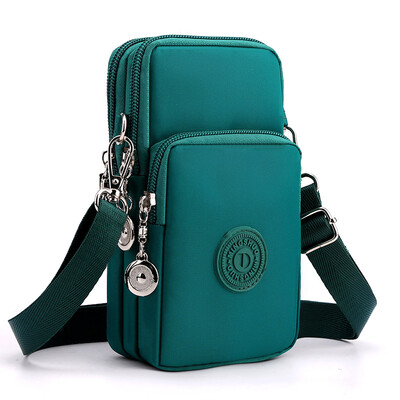 Nová dámska taška na mobilný telefón, nylonová taška na mobilný telefón, peňaženka na mince, popruh, taška cez rameno, malá crossbody taška pre ženy, peňaženka, cestovná kabelka