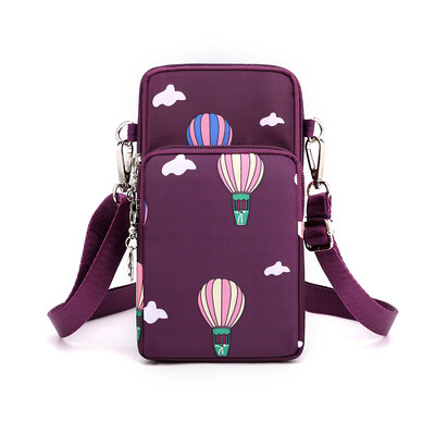 Nová dámska taška na mobilný telefón, nylonová taška na mobilný telefón, peňaženka na mince, popruh, taška cez rameno, malá crossbody taška pre ženy, peňaženka, cestovná kabelka