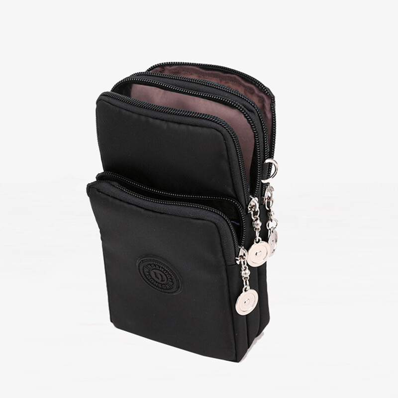 Nová dámska taška na mobilný telefón, nylonová taška na mobilný telefón, peňaženka na mince, popruh, taška cez rameno, malá crossbody taška pre ženy, peňaženka, cestovná kabelka