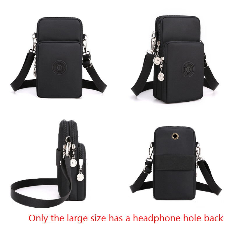 Nová dámska taška na mobilný telefón, nylonová taška na mobilný telefón, peňaženka na mince, popruh, taška cez rameno, malá crossbody taška pre ženy, peňaženka, cestovná kabelka