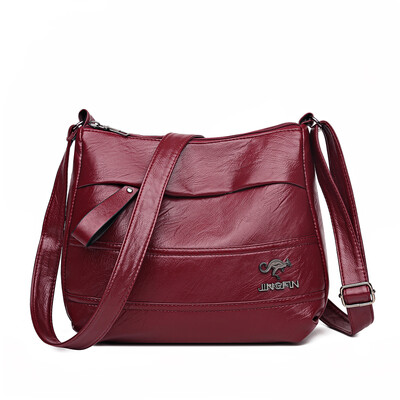 Elegantná kožená kabelka na jedno rameno, nákupná taška z roku 2024, nová dámska módna kabelka z ovčej kože, krásna dámska crossbody kabelka