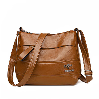 Elegantná kožená kabelka na jedno rameno, nákupná taška z roku 2024, nová dámska módna kabelka z ovčej kože, krásna dámska crossbody kabelka