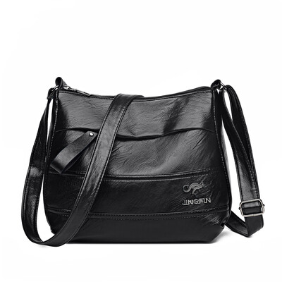 Elegantná kožená kabelka na jedno rameno, nákupná taška z roku 2024, nová dámska módna kabelka z ovčej kože, krásna dámska crossbody kabelka