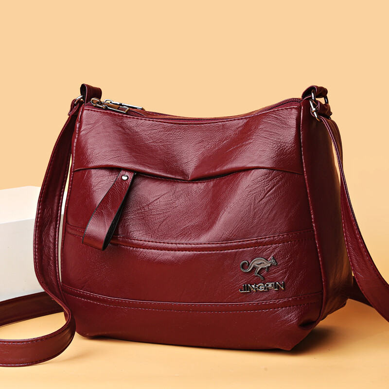 Elegantná kožená kabelka na jedno rameno, nákupná taška z roku 2024, nová dámska módna kabelka z ovčej kože, krásna dámska crossbody kabelka