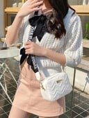 Dámska crossbody kabelka s vlnovou výšivkou a popruhom cez rameno s veľkou kapacitou