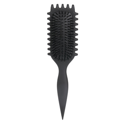 Curls Define Styling Brush Vaddisznó sörte Detangling Hajkefe Tangled Hair Fésű Formázás Meghatározó fürtök Fodrász Szalon formázó eszköz