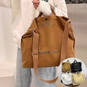 Ženska ručna torbica, modna platnena torba velikog kapaciteta, ležerna, elegantna, minimalistička, praktična, prijenosna ženska torba s dijagonalnim križem