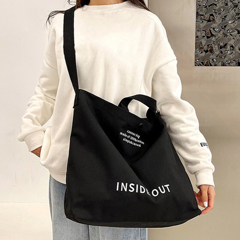 Ženska ručna torbica, modna platnena torba velikog kapaciteta, ležerna, elegantna, minimalistička, praktična, prijenosna ženska torba s dijagonalnim križem