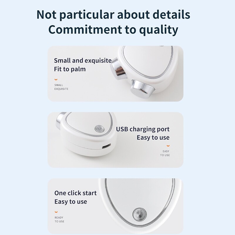 Mikro srovės grožio instrumentas nešiojamas veido liekninamasis akustinis vibracinis masažuoklis pakelia ir stangrina odą, kad sumažintų smulkias linijas