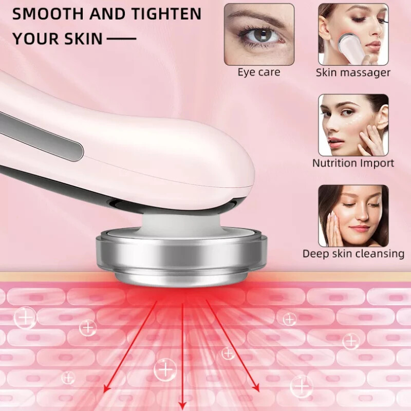 Daugiafunkcinis veido odos priežiūra grožio masažuoklis elektrinis veido masažo prietaisas švarus veido odos atjauninimas, pakėlimas, stangrinimas