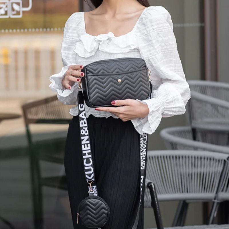 Retro PU kožená kabelka cez rameno Dámska módna malá štvorcová kabelka Temperament jednoduchá crossbody kabelka Nákupné doplnky Taška