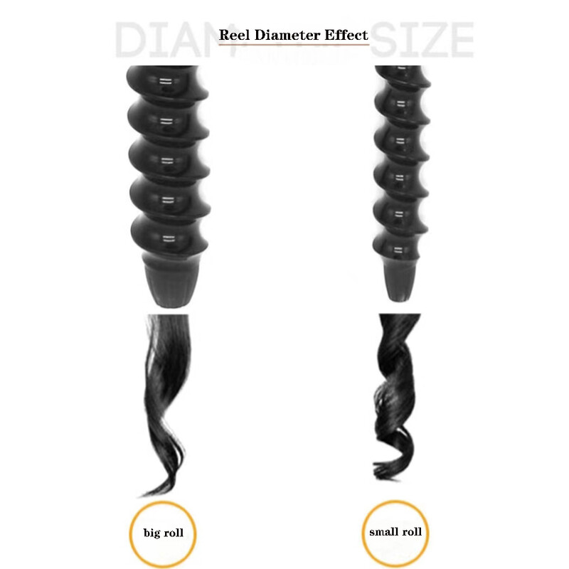 Wave Spiral Elektriskie matu ruļļi Aprūpe Veidošana Profesionāls Keramikas Lokšķēres Mājas Salons Matu veidošanas rīks