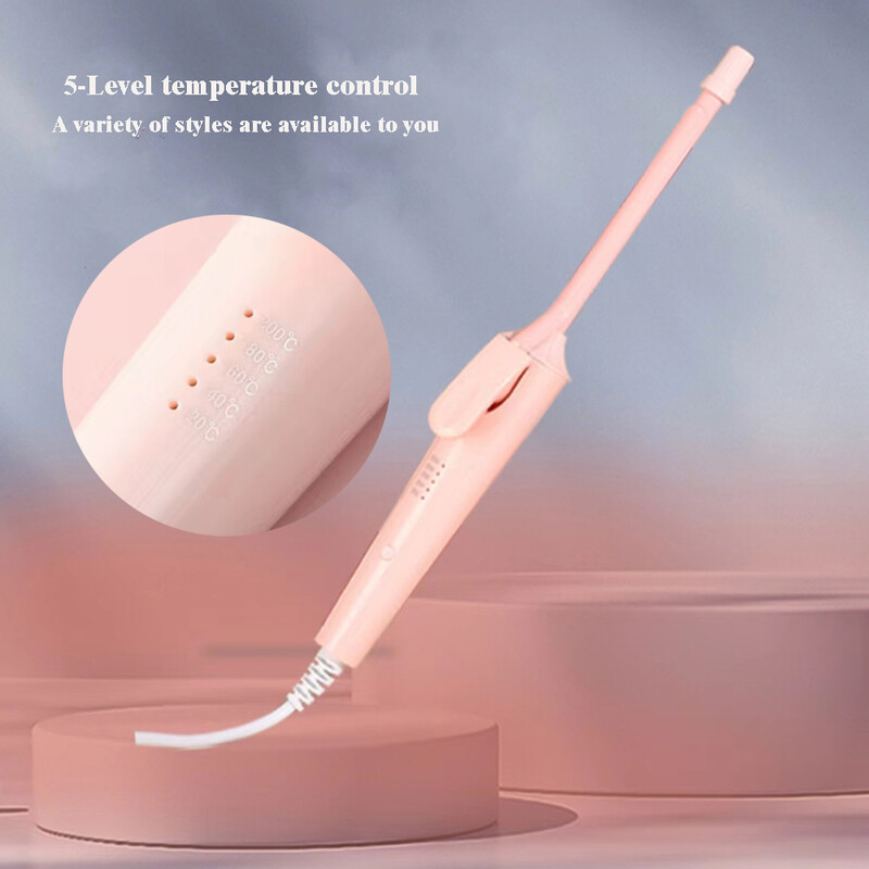 Mini matu lokšķēres 9 mm lokšķēres Profesionālas cirtainas knaibles Keramikas elektriskās salona veidošanas rīks Mazs gofrēšanas gludeklis