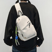 Pánska crossbody taška cez rameno, malý batoh na hrudník, dámska cyklistika, šport, horolezectvo, chlapci, tablet, ľahká...