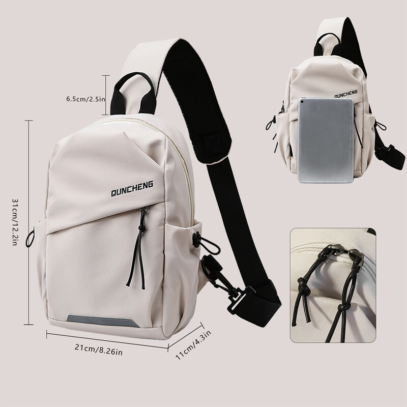 Pánska crossbody taška cez rameno, malý batoh na hrudník, dámska cyklistika, šport, horolezectvo, chlapci, tablet, ľahká...