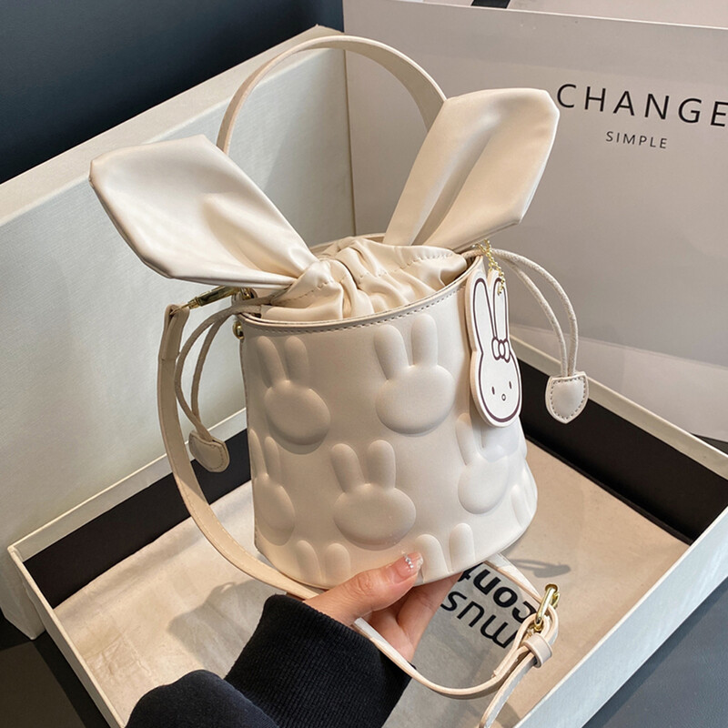 Nišinio dizaino moteriškas „Crossbody“ krepšys Prabangių prekių ženklų rankinė Aukštos kokybės PU rankinė, 2024 m. Moterų aukščiausios klasės pakabinamas zuikio kibiras