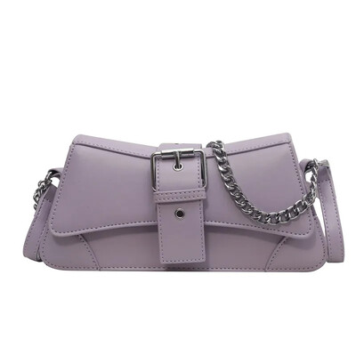 Dámska jednofarebná retiazková kabelka cez rameno, malá PU kožená kabelka a peňaženka, vintage luxusná značka, dámska klopa, crossbody kabelka