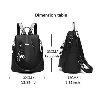 Γυναικείο σακίδιο πλάτης Oxford Female Anti Theft Backpack School Bag for Teenager Girls Sac Hot Sale τσάντα ώμου ευέλικτο σακίδιο πλάτης