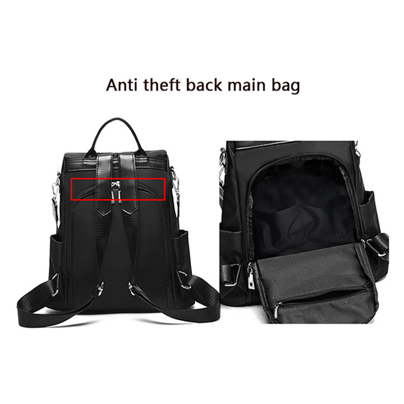 Női hátizsák Oxford női lopásgátló hátizsák iskolatáska tinédzser lányoknak Sac Hot Sale válltáska sokoldalú hátizsák