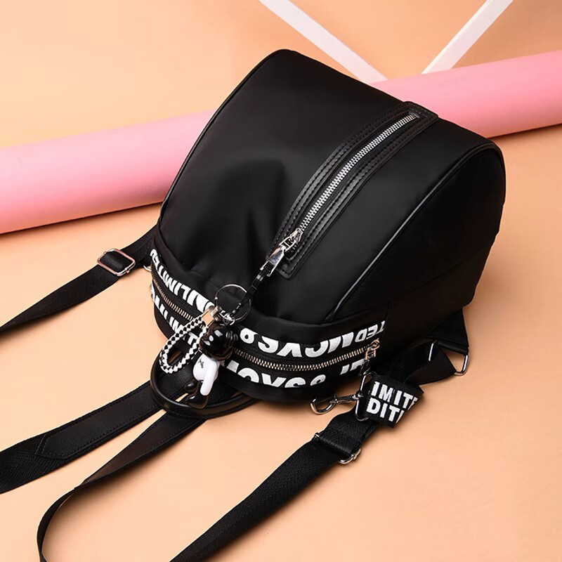 Novi korejski modni ženski ruksak s uličnim engleskim vezom iz 2024. Ležeran, svestran, jednostavan, višenamjenski ruksak za putovanja