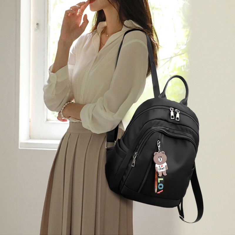 Oxford platneni ženski ruksak slatki viseći ukras mali ruksak torba za dnevno putovanje na posao i na posao višeslojna vanjska putna torba