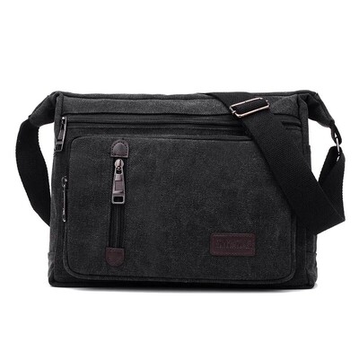 Plátenná taška cez rameno, fľaša, muži, ženy, ležérna, jednoduchá, módna, retro, crossbody, štvorcová, viacvrstvová