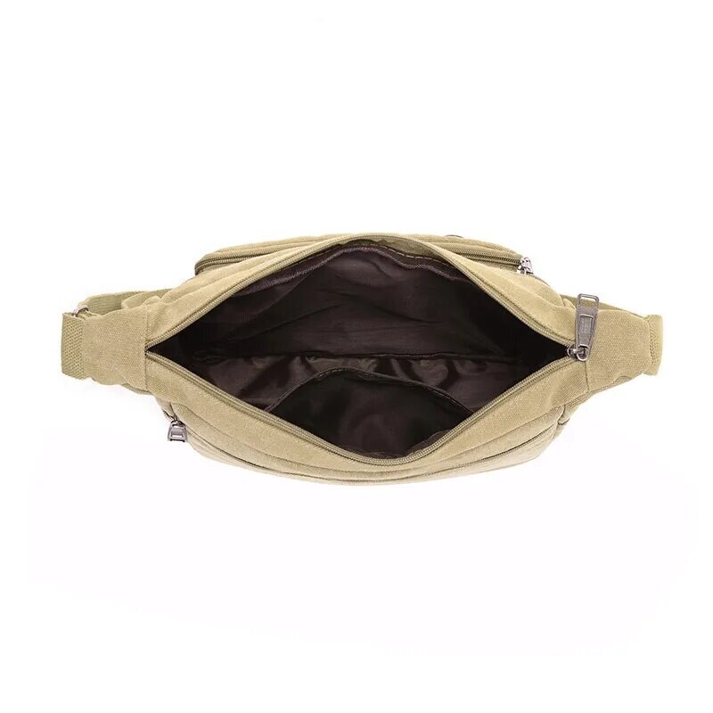 Plátenná taška cez rameno, fľaša, muži, ženy, ležérna, jednoduchá, módna, retro, crossbody, štvorcová, viacvrstvová