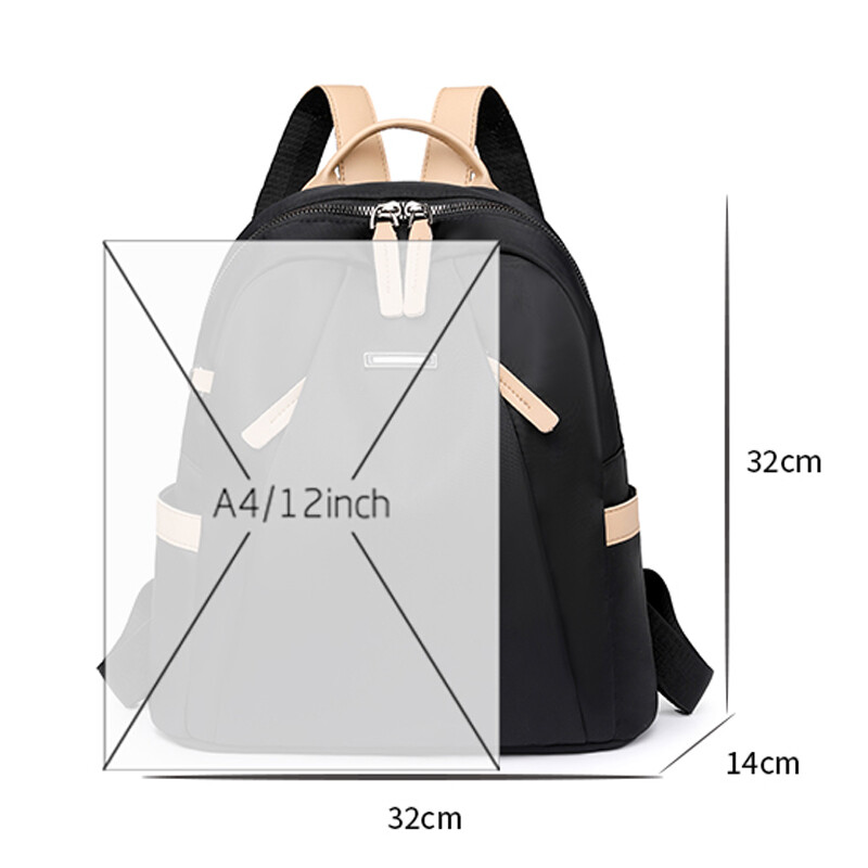 2024. Nova poznata ženska jednobojna dizajnerska ruksak za knjige velikog kapaciteta, protuprovalna ruksak, visokokvalitetna najlonska školska torba