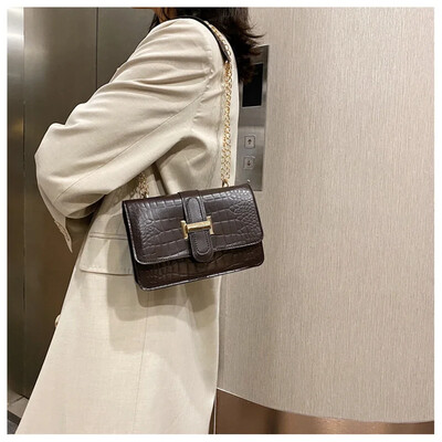 Štvorcové kabelky cez rameno pre ženy 2023, značkové dizajnérske luxusné crossbody kabelky, dámske retiazkové elegantné dizajnérske značky Puse and Bags
