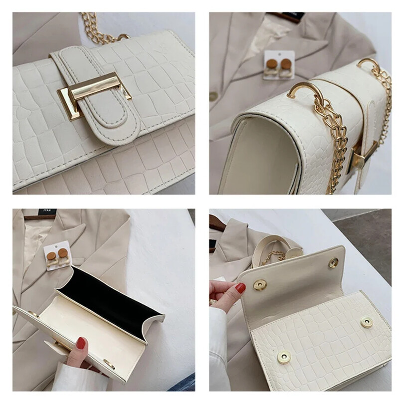 Štvorcové kabelky cez rameno pre ženy 2023, značkové dizajnérske luxusné crossbody kabelky, dámske retiazkové elegantné dizajnérske značky Puse and Bags