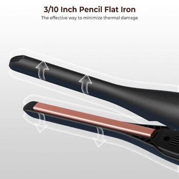 Малка ютия за молив за къса коса Flat Iron Мини преса за коса Малка ютия за изправяне на коса Керамична преса за изправяне на брада