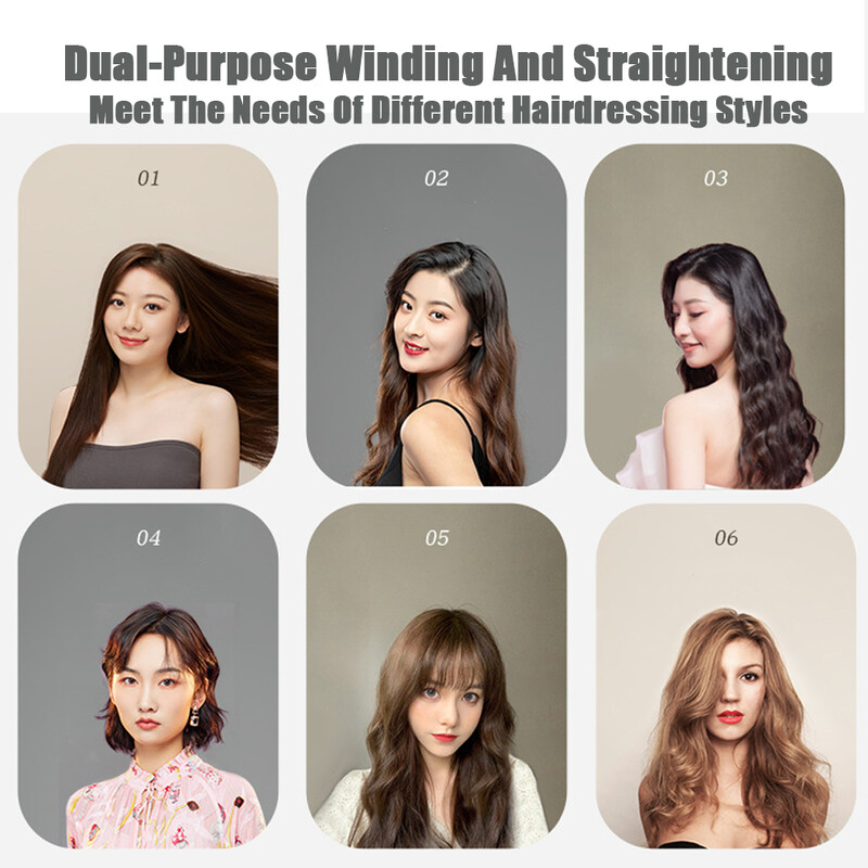 Mini Splint Flat Iron Matu taisnotājs Kērlinga Nūjiņa Cirtainais Keramikas Ruļļotājs Taisns Divējāda Pielietojuma Matu Veidošanas Instruments AR Matu Sprādzi