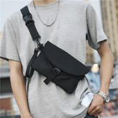Pánska nepremokavá módna taška cez rameno, nylonová jednofarebná taška cez rameno, puzdro na telefón, unisex pánska kabelka, ležérna pánska crossbody taška