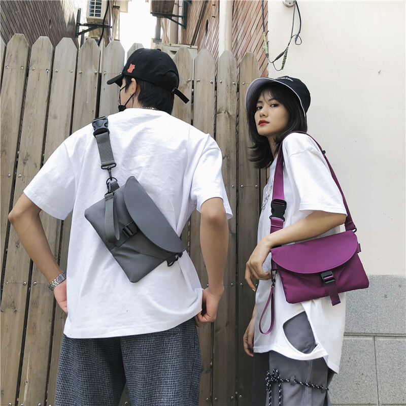 Pánska nepremokavá módna taška cez rameno, nylonová jednofarebná taška cez rameno, puzdro na telefón, unisex pánska kabelka, ležérna pánska crossbody taška