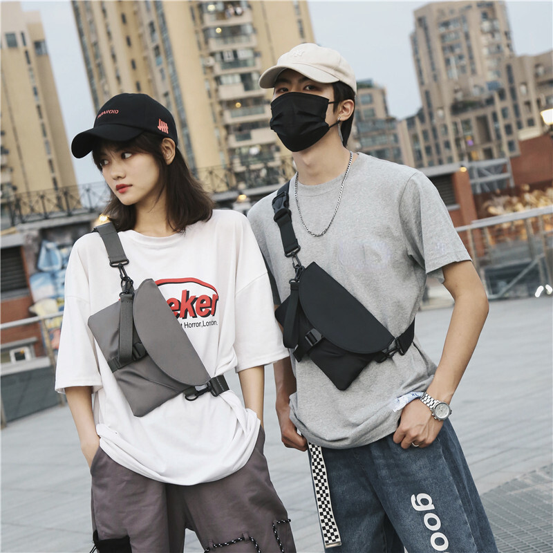 Pánska nepremokavá módna taška cez rameno, nylonová jednofarebná taška cez rameno, puzdro na telefón, unisex pánska kabelka, ležérna pánska crossbody taška