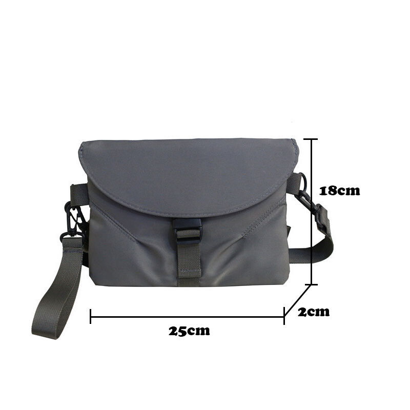 Pánska nepremokavá módna taška cez rameno, nylonová jednofarebná taška cez rameno, puzdro na telefón, unisex pánska kabelka, ležérna pánska crossbody taška