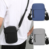 Jednoduchá ležérna mini crossbody kabelka pánska nylonová malá taška cez rameno pre mužov Oxford Messenger telefón bočná taška cez rameno manželské tašky na hrudník
