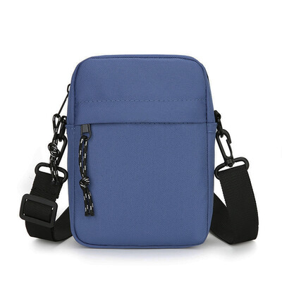 Jednoduchá ležérna mini crossbody kabelka pánska nylonová malá taška cez rameno pre mužov Oxford Messenger telefón bočná taška cez rameno manželské tašky na hrudník