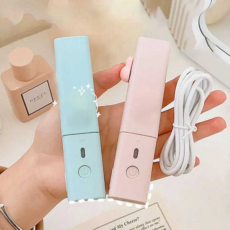 Prenosná kulma na vlasy, mini elektrická dlaha, USB zásuvná, nízkoenergetická kulma na vlasy, dvojaké použitie, styling vlasov