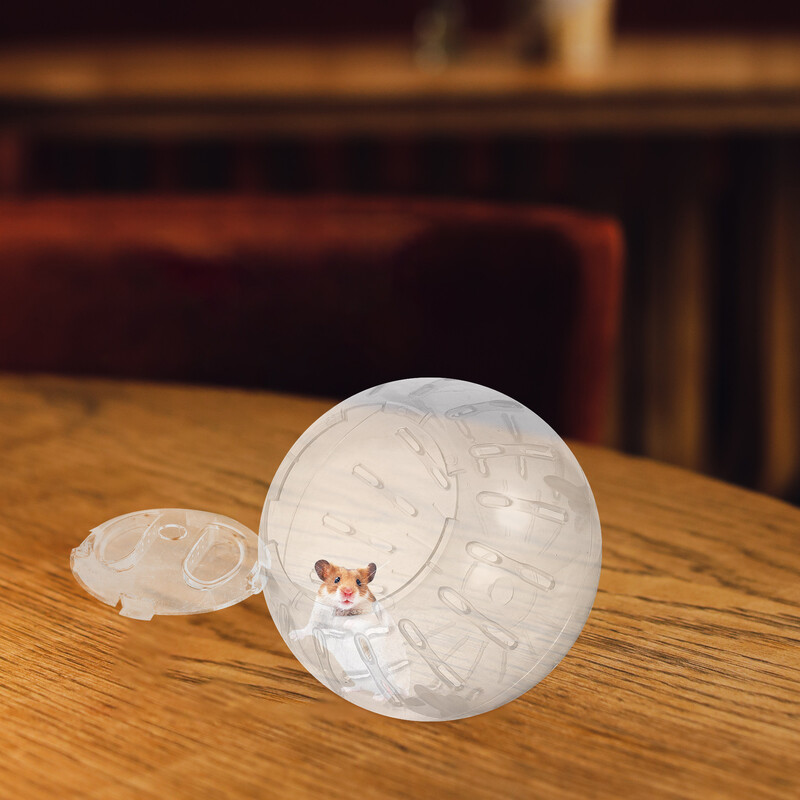 Kāmja skriešanas bumba Šinšillas dzidra bumba Kāmja bumba Maza mājdzīvnieka skriešanas bumba Jūrascūciņa rotaļlieta ar bumbu