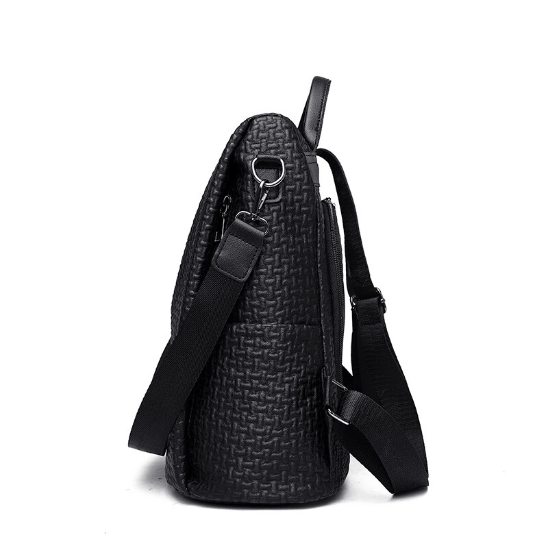 Lopás elleni női hátizsák új divatos válltáska kültéri utazási PU bőr hátizsák napi ingázáshoz számítógépes táska